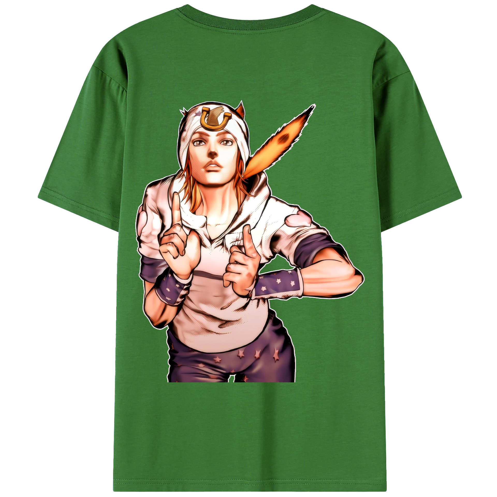 （画像用） ジョジョの奇妙な冒険 ジョナサン?ジョースター JoJo's Bizarre Adventure Jonathan Joestar レディース半袖Tシャツ(バックプリント)